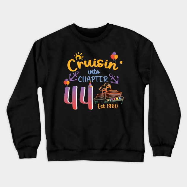 Birthday Cruisin' Crew Tee Matching Birthday Cruise outfit Birthday Crew Tee Family Cruise Tee Birthday Party Gift copy Crewneck Sweatshirt by inksplashcreations